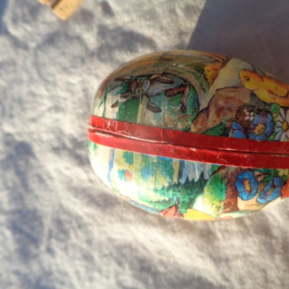Vintage EASTER EGG Paper Mache made in West German - Picture 9 of 9
